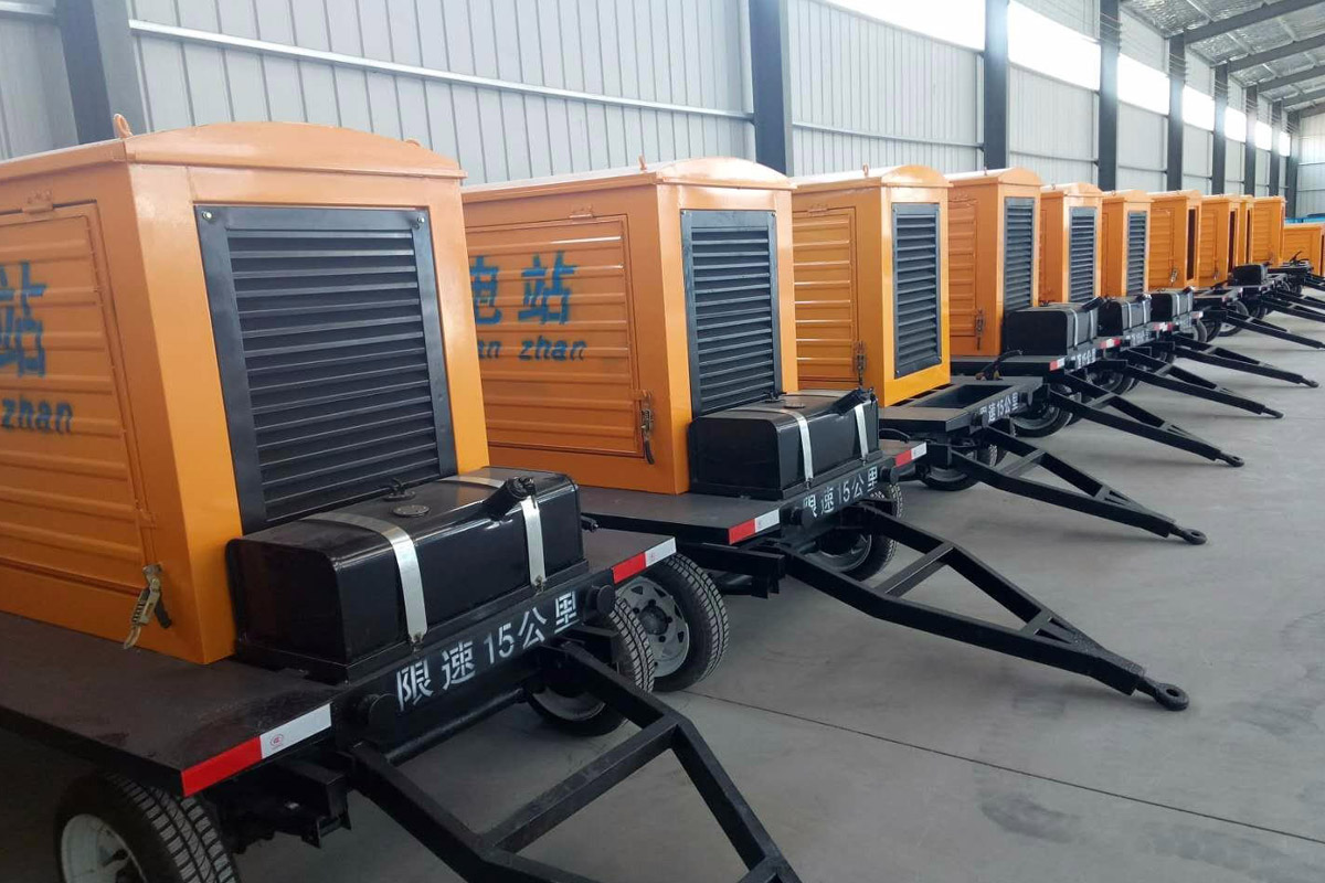 察布查尔发电机租赁施工现场